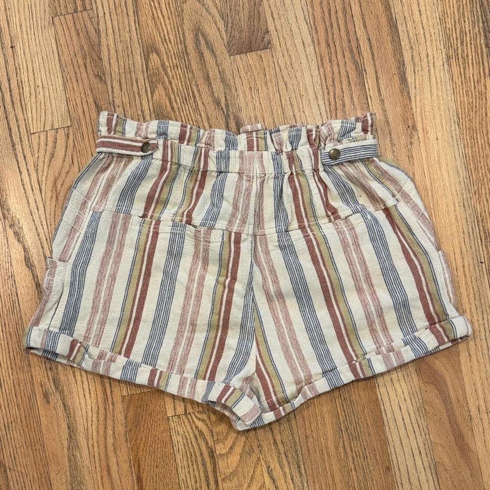 Free People Multicolor Striped High Waist Shorts - Picture 8 of 13